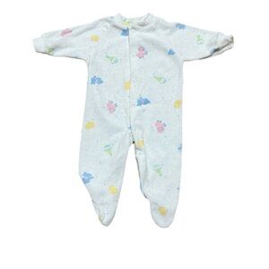 Vintage 80s 90s Baby Footed Pajama Sleeper Unisex Small Nordstrom Made In USA